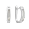 Серебряные серьги CatalogSilver с натуральным фианитами, перламутром (2186489)