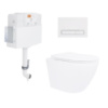 Готове рішення Qtap для ванної кімнати: Унітаз напольний Robin Ultra Quiet QT13223381AW + інсталяція QT0122490S+ клавіша QT0111M08V1384W