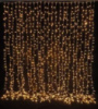 Гірлянда Штора-водоспад, 320 LED/300x150 см, перехідник, проз. шнур, золоте тепле світло