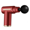 Ручной перкуссионный массажер для тела с 4 насадками Gun Massager Red