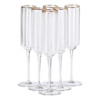 Набір келихів для шампанського Stunning 6 штук по 300 мл, прозорий