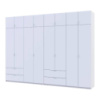 Шкаф для одежды Doros Лукас Белый 4+4 ДСП 320х50х240 DRS-011690 (42005126)