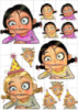 Цукрові картинки Girl (12 варіантів)