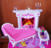 Кукольная мебель Лялькові меблі Глорія Gloria 2618 Камін, отоманка, столик