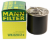 Фильтр топлива OM-646-642-651-640, MANN WK820/2X , 2 штуцера +под подогрев