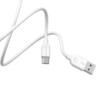 Кабель BOROFONE BX14 USB to Type-C 2.4A, 1m, PVC, TPE connectors, White (6957531089995)