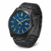 Чоловічий годинник Casio MTP-VD03B-2A з синім циферблатом та чорним металевим браслетом