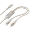 Кабель Hoco U139 2в1 Type-C to Type-C/ Lightning 100W 1.2m gold