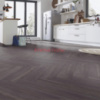 Ламінат вологостійкий KRONOTEX Herringbone 6010 Elba Oak Black 32 клас 8 мм с фаскою V4