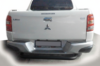 Задняя защита AK007 Черная (нержавейка) для Mitsubishi L200 2015-2024 гг