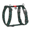 Шлея для собак анатомічна H-подібна WAUDOG Nylon з QR адресником, малюнок «Луска», пластиковий фастекс, XL, Ш 35 мм, А 60-100 см, В 70-100 см