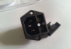 Разъем питания IEC320 C14 3pin-Папа с предохранителем (в корпус на винтах)