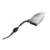 Адаптер переходник Hoco UA9 Type-C to USB 3.0 (F) серебристый