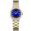 Жіночий годинник Curren 9100 Silver-Gold-Blue з мінеральним склом та сталевим корпусом