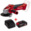 Шліфмашина кутова акумуляторна Einhell TE-AG 18/115 Li Solo (акум 2.5а і зарядка)