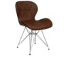 Стілець Стар S металеві ніжки екошкіра коричнева
