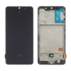 Дисплей для Samsung A415 Galaxy A41 (2020) с чёрным тачскрином и корпусной рамкой OLED