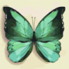 Набір для розпису по номерах. «Зелений метелик»
