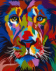 Картина за номерами «Яскравий портрет лева» 40х50см