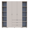 Комплект шкафов для одежды Doros Гелар (3 шт.) 192,6х49,5х203,4 см Кашемир (DRS-011246)