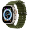 Ремінець Ocean Band для Apple watch 42mm/44mm/45mm/49mm, Зелений / Dark Olive - купити в SmartEra.ua