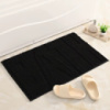 Коврик для ванной и душа коврик для ног в ванную комнату,микрофибра,атискользящий 50х80 см,«Bath» чёрный