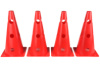 Конусы-фишки спортивные EasyFit  31 см (набор 4 штуки) красные