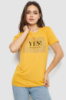 Футболка жіноча з принтом, колір жовтий, 244R507