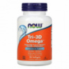 Рыбий жир + D3, Tri-3D Omega, Now Foods, 90 желатиновых капсул