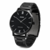 Чоловічий годинник Casio MTP-VT01B-1B з мінеральним склом та чорним сталевим браслетом