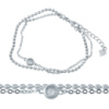 Серебряный браслет CatalogSilver с фианитами, вес изделия 2,95 гр (2036944) 1720 размер