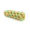 Игрушка из хлопчатобумажной веревки с узлами для собак в виде кукурузки, 4*12см, зелено-синяя