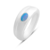 Серебряное кольцо CatalogSilver с опалом 0.2ct, вес изделия 5,79 гр (2169987) 18 размер