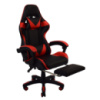 Крісло геймерське Bonro червоне з підставкою для ніг