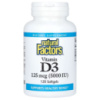 Вітамін D3, 125 мкг 5000 МО, Vitamin D3, Natural Factors, 120 гелевих капсул