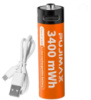 Акумулятор Li-Ion AA 1.5V 4255mWh Type-C USB Pujimax