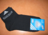 Шкарпетки Adidas чорні короткі 100% бавовна розмір 36-39