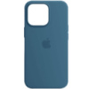 Чохол для iPhone 13 - Silicone case (AAA) full with Magsafe and Animation (Синій / Blue Jay) - купити в SmartEra.ua