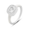 Серебряное кольцо CatalogSilver с емаллю, фианитами, вес изделия 2,8 гр (60002259) 18.5 размер