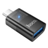 Переходник HOCO UA36B USB3.0(F) => Type-C(M), Black, Box