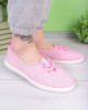 Жіночі рожеві кросівки на шнурівці