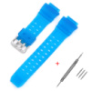 Ремінець Casio accessories для G-Shock GW-9400 Transl Light-Blue SI, полімерний напівпрозорий синій