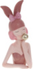Декоративная статуэтка «Девушка-Зайка» 16х10.5х32см, полистоун, розовый