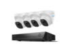 Комплект видеонаблюдения с 4 уличными/купольными 8МП POE  камеры Reolink RLK8-800D4-A-V2 (4 уличных POE камеры, POE видеорегистратор c HDD 2TB)