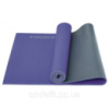 Килимок спортивний Toorx Yoga PVC 173 х 60 х 0,6 см для йоги та фітнесу Viola/Antracite (MAT-177)