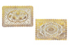 Салфетка для сервировки стола золото прямоугольная «Узор» 450х300мм (123923)