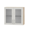 Кухонный модуль витрина Оптима Верх ВВ10-800 Дуб Сонома/Дуб Крафт Белый 800х296х720 мм (DTM-073445)