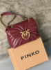 Жіноча сумка Pinko Mini Love Bag Puff Butterfly бордовий