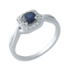 Срібне кільце SilverBreeze з натуральним сапфіром 0.717ct (1971116) 18 розмір