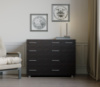 Комод для спальни Эверест с 4-мя ящиками К-3 (телескопические) 100х38х73 венге темный (DTM-2493)